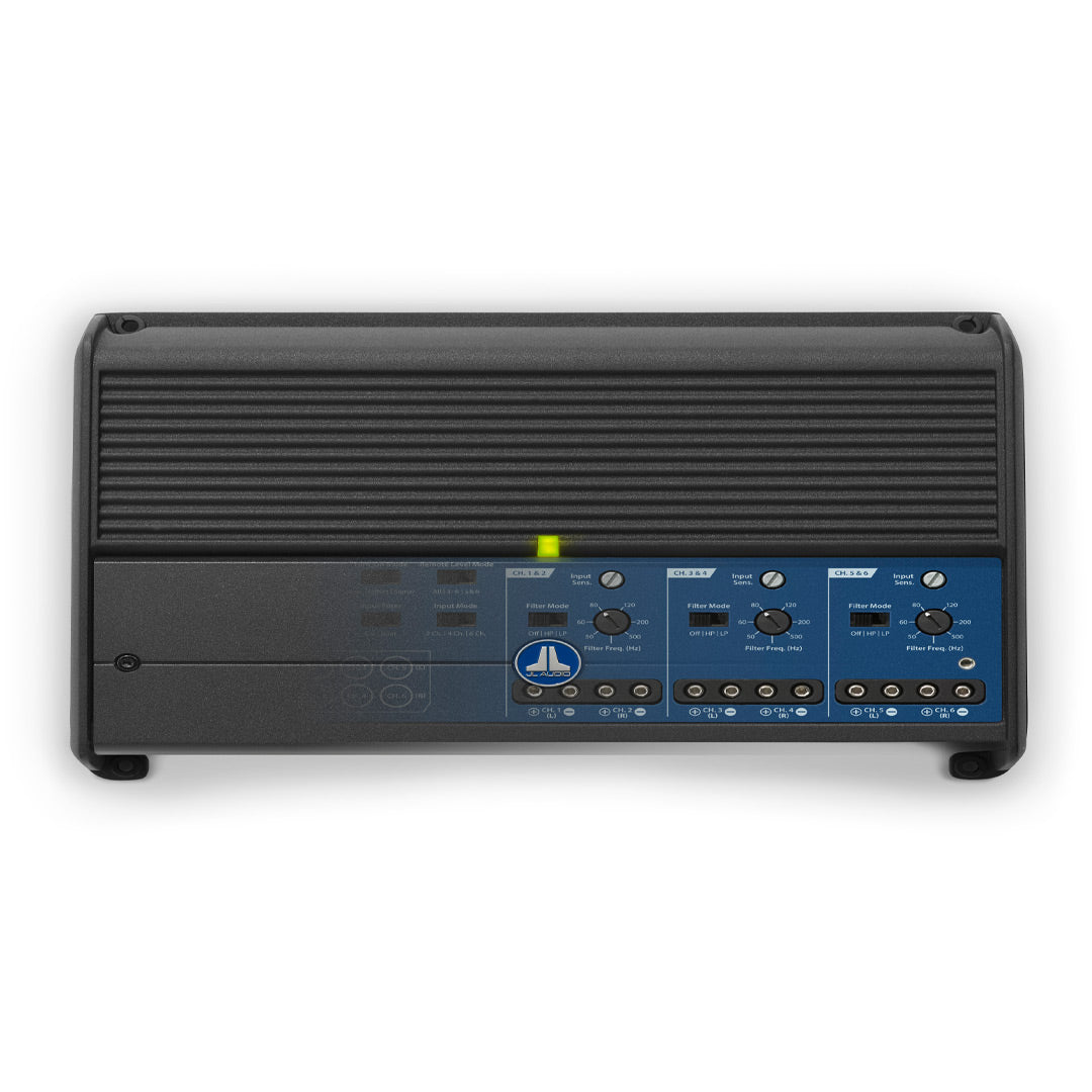 JL Audio XDM600/6, XDM Series Class D 6 Channel System Amplifier - 600 Watts RMS (OB)