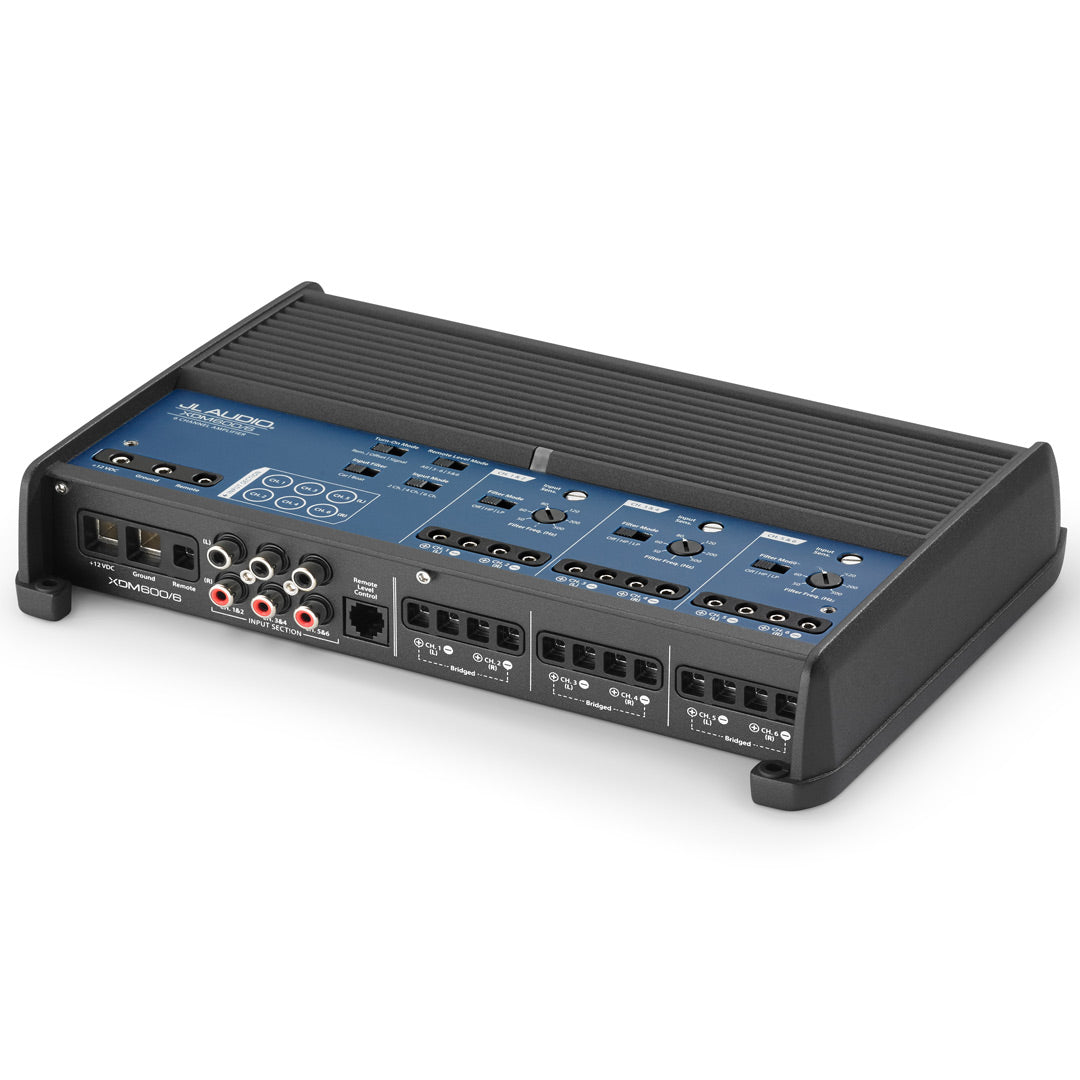 JL Audio XDM600/6, XDM Series Class D 6 Channel System Amplifier - 600 Watts RMS (OB)