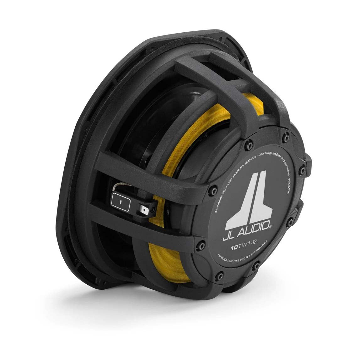 JL Audio 10TW1-2, TW1 Series 10" Single 2-ohm Shallow Mount Subwoofer, 300W (OB)