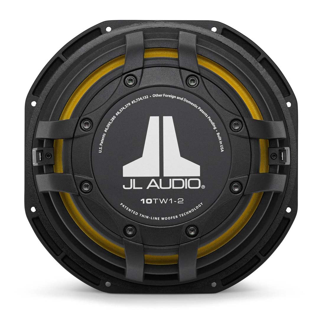 JL Audio 10TW1-2, TW1 Series 10" Single 2-ohm Shallow Mount Subwoofer, 300W (OB)