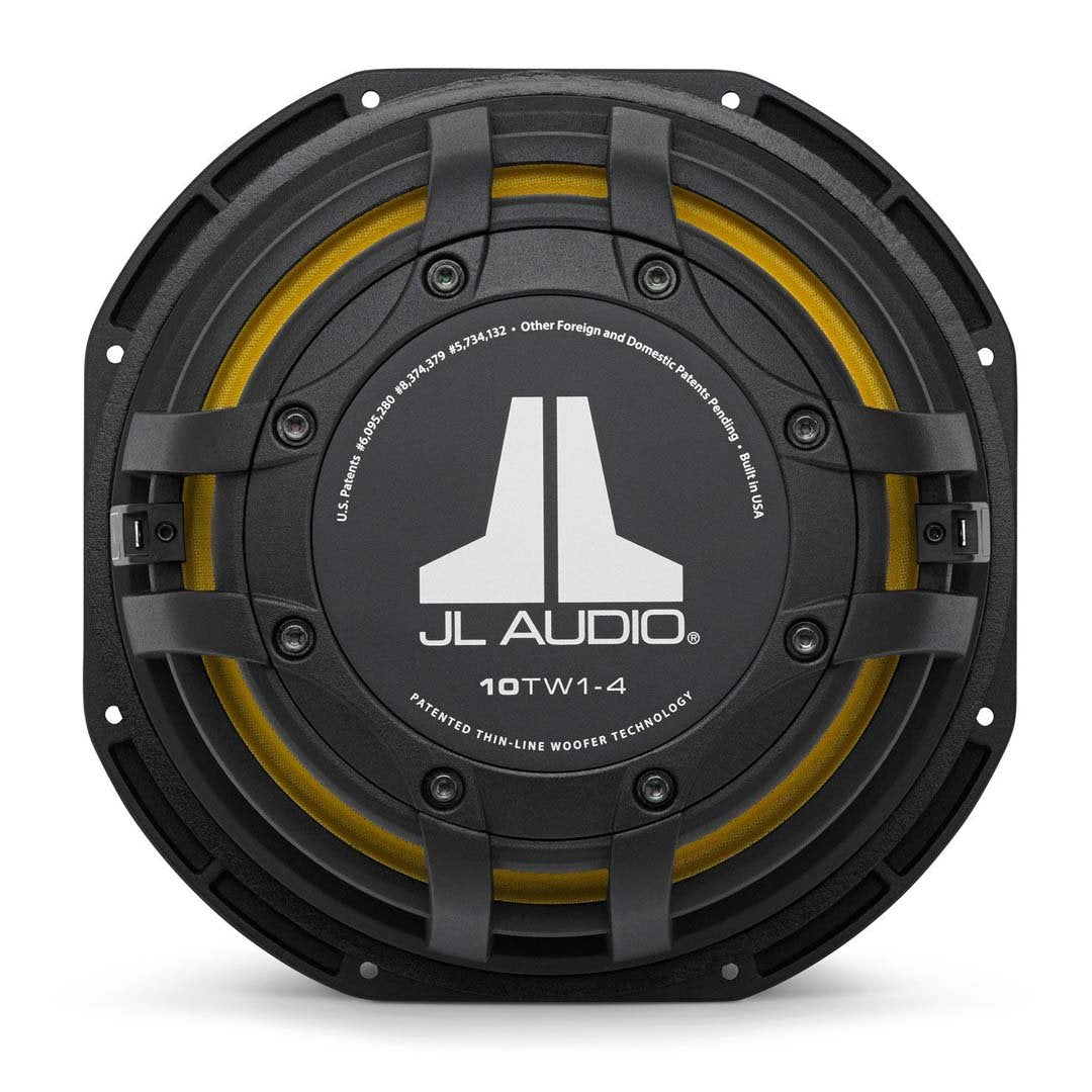 JL Audio 10TW1-4, TW1 Series 10" Single 4-ohm Shallow Mount Subwoofer, 300W (OB)