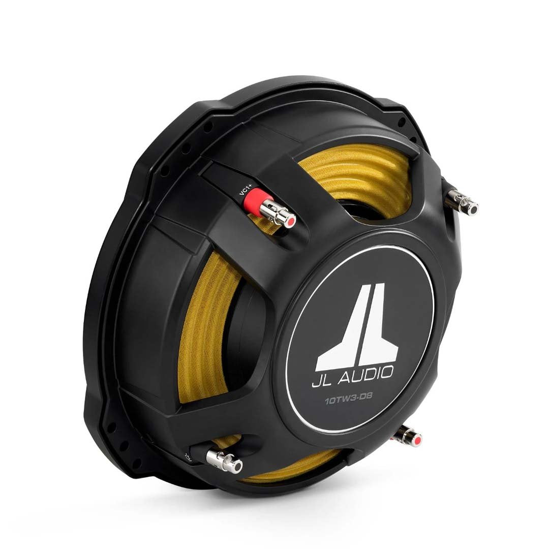 JL Audio 10TW3-D8, TW3 Series 10" Dual 8-ohm Shallow Mount Subwoofer, 400W (OB)