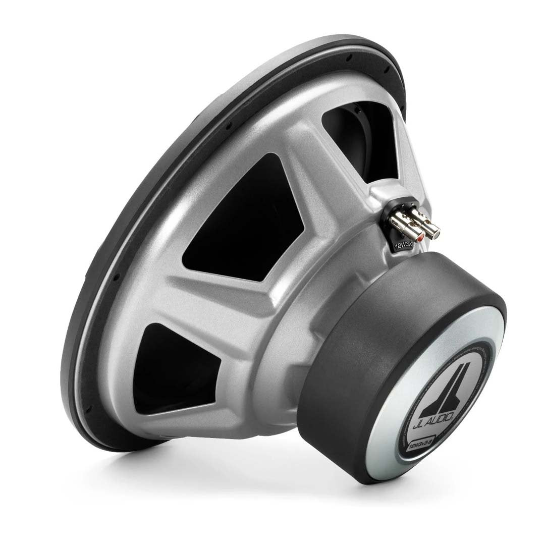 JL Audio 12W3v3-4, W3 Series 12" Single 4-Ohm Subwoofer, 500W (OB)