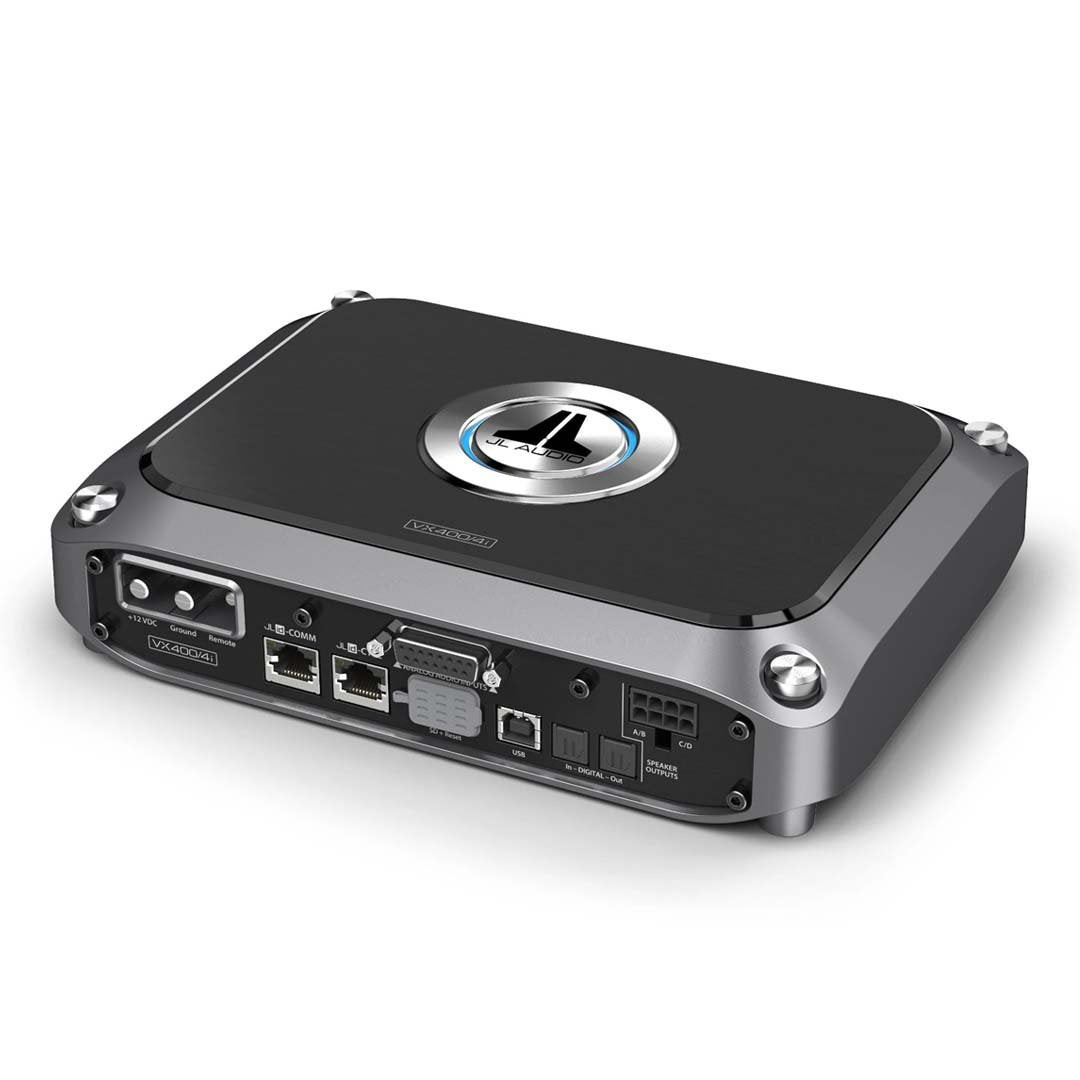 JL Audio JL-VX400/4i, VXi Series Class D 4 Channel Amplifier w/ Integrated DSP, 400W (OB)