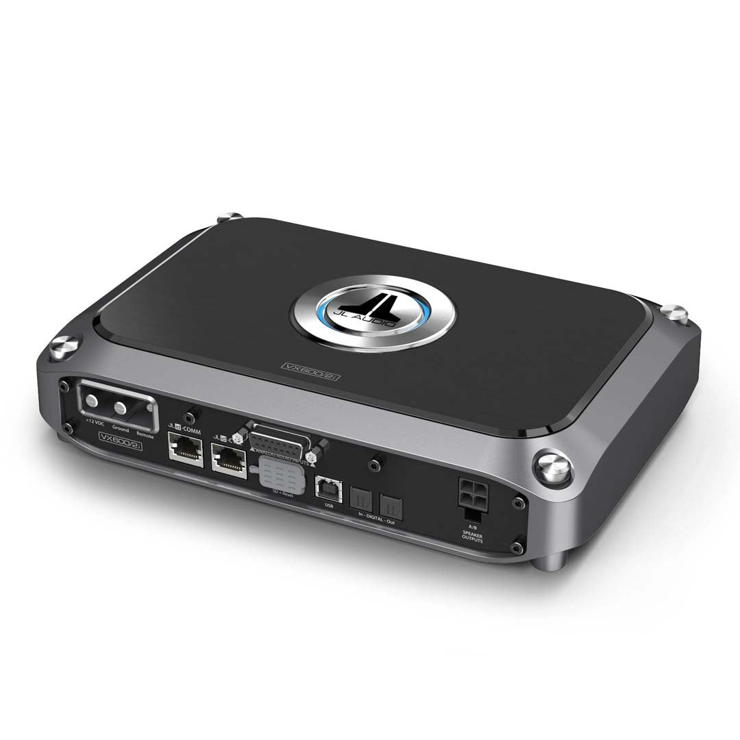 JL Audio JL-VX600/2i, VXi Series Class D 2 Channel Amplifier w/ Integrated DSP, 600W (OB)
