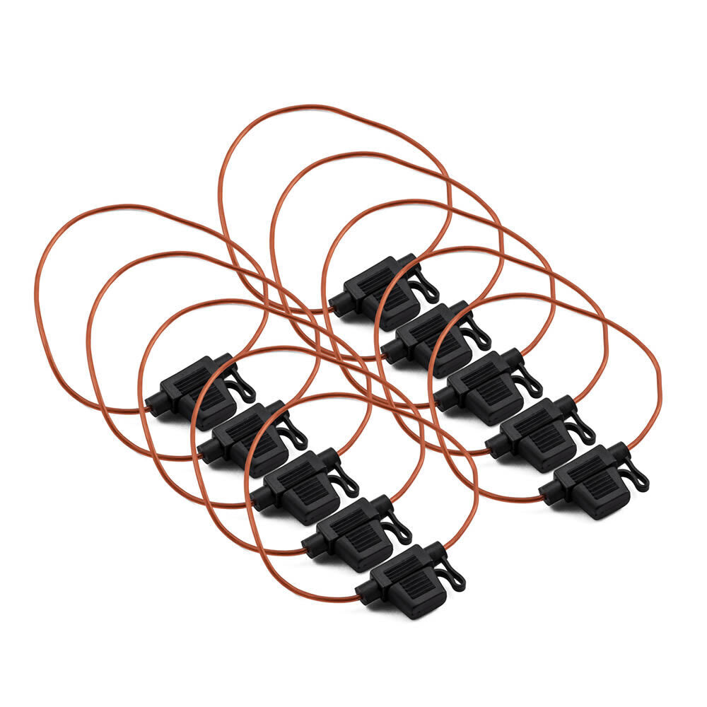 Install Bay ATFH18MC-10, ATM Water Resistant 18 GA Fuse Holder W/Cap - 10 pack