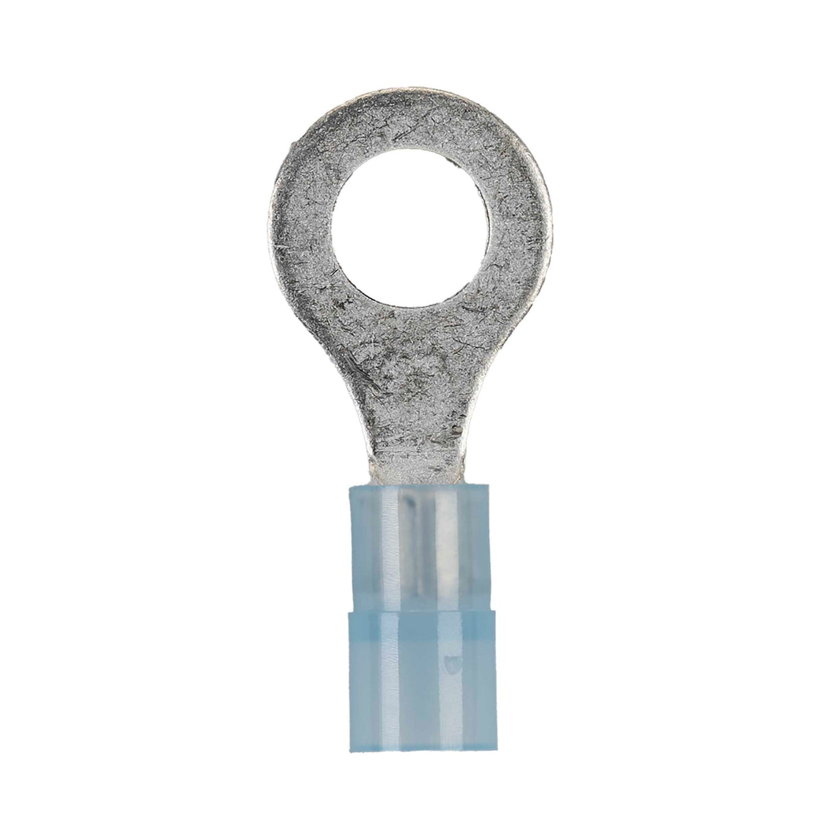 Install Bay BNRT14, Blue Nylon Ring Terminals 16-14 GA 1/4 inch - Package of 100