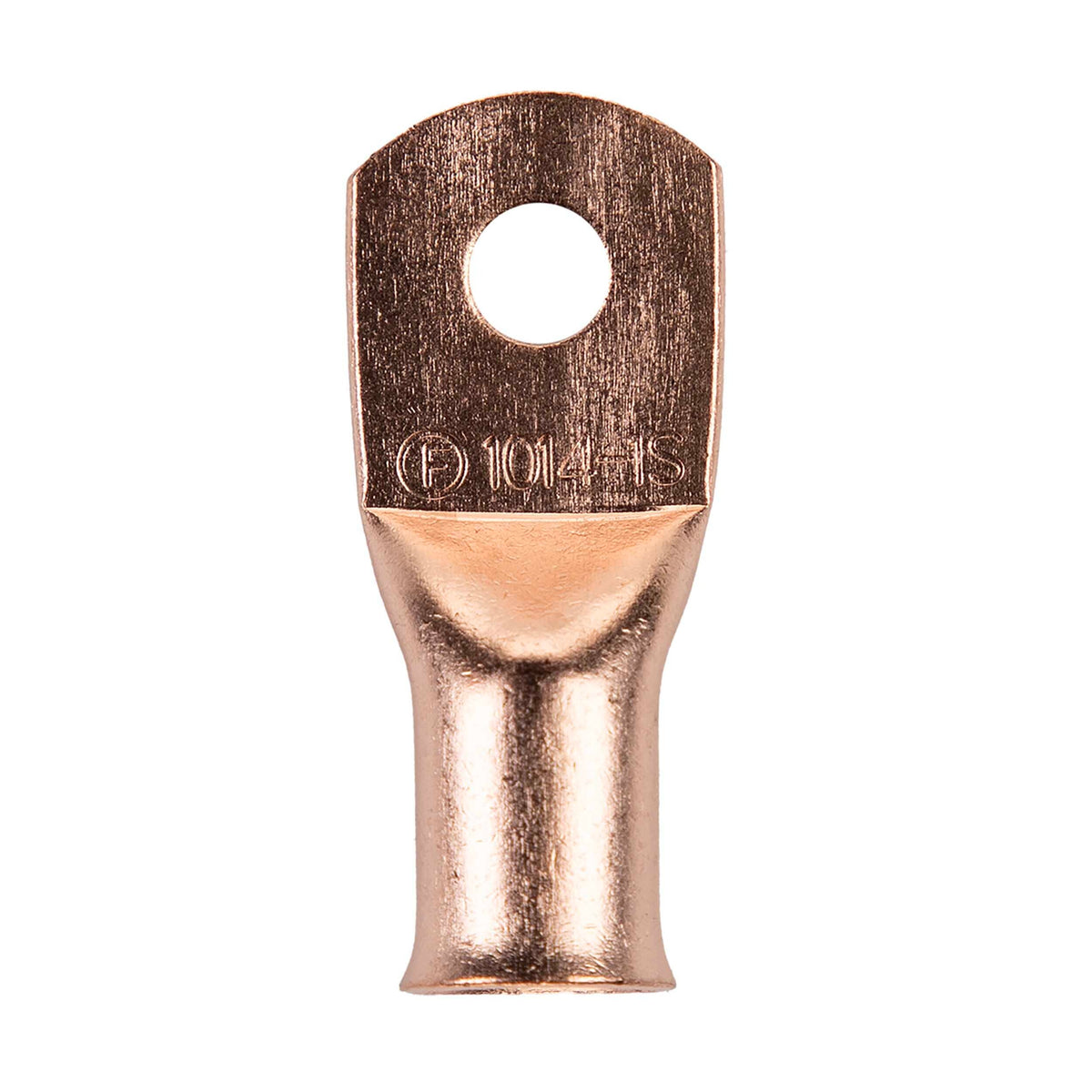 Install Bay CUR1014, Copper Uninsulated Ring Terminal 1/0 Gauge 1/4 inch