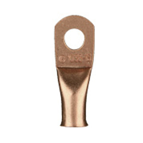 Install Bay CUR4516, Copper Uninsulated Ring Terminal 4 Gauge 5/16 inch