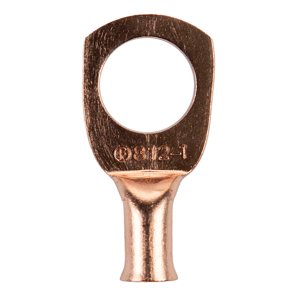 Install Bay CUR812, Copper Uninsulated Ring Terminal 8 Gauge 1/2 inch