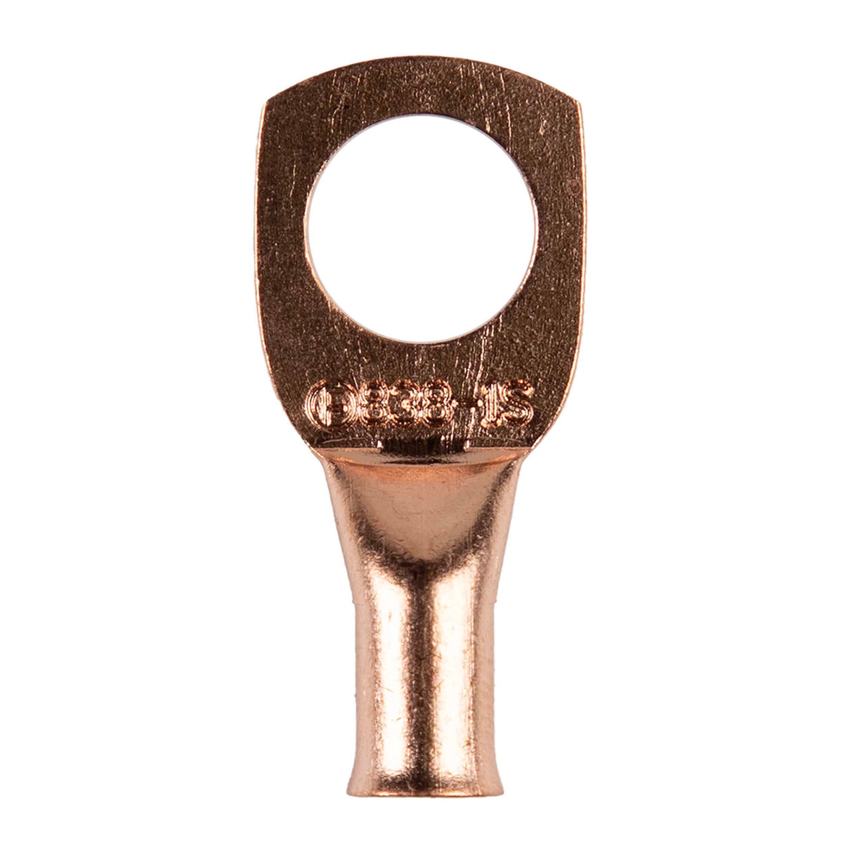 Install Bay CUR838, Copper Uninsulated Ring Terminal 8 Gauge 3/8 inch