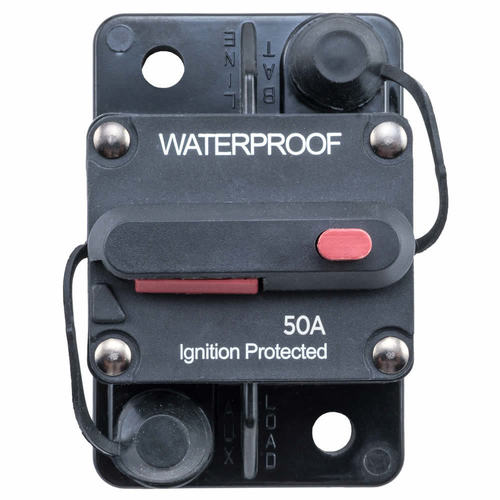Install Bay E-CB50MR, Circuit Breaker Manual Reset IP67 Rated - 50 Amp