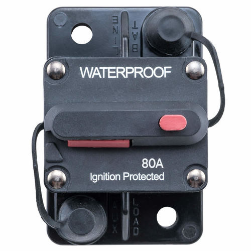 Install Bay E-CB80MR, Circuit Breaker Manual Reset IP67 Rated - 80 Amp