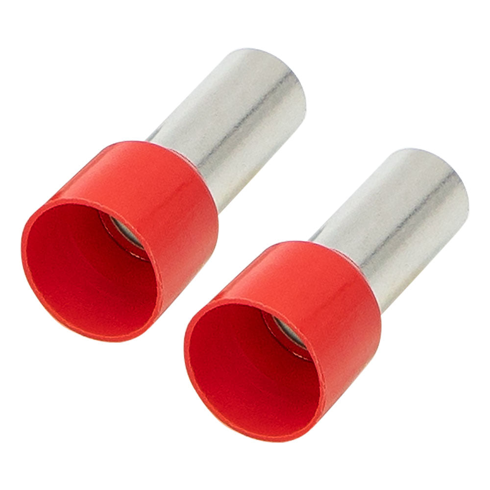 Install Bay FRL4RD,  Red 4GA Ferrules 50/Bag