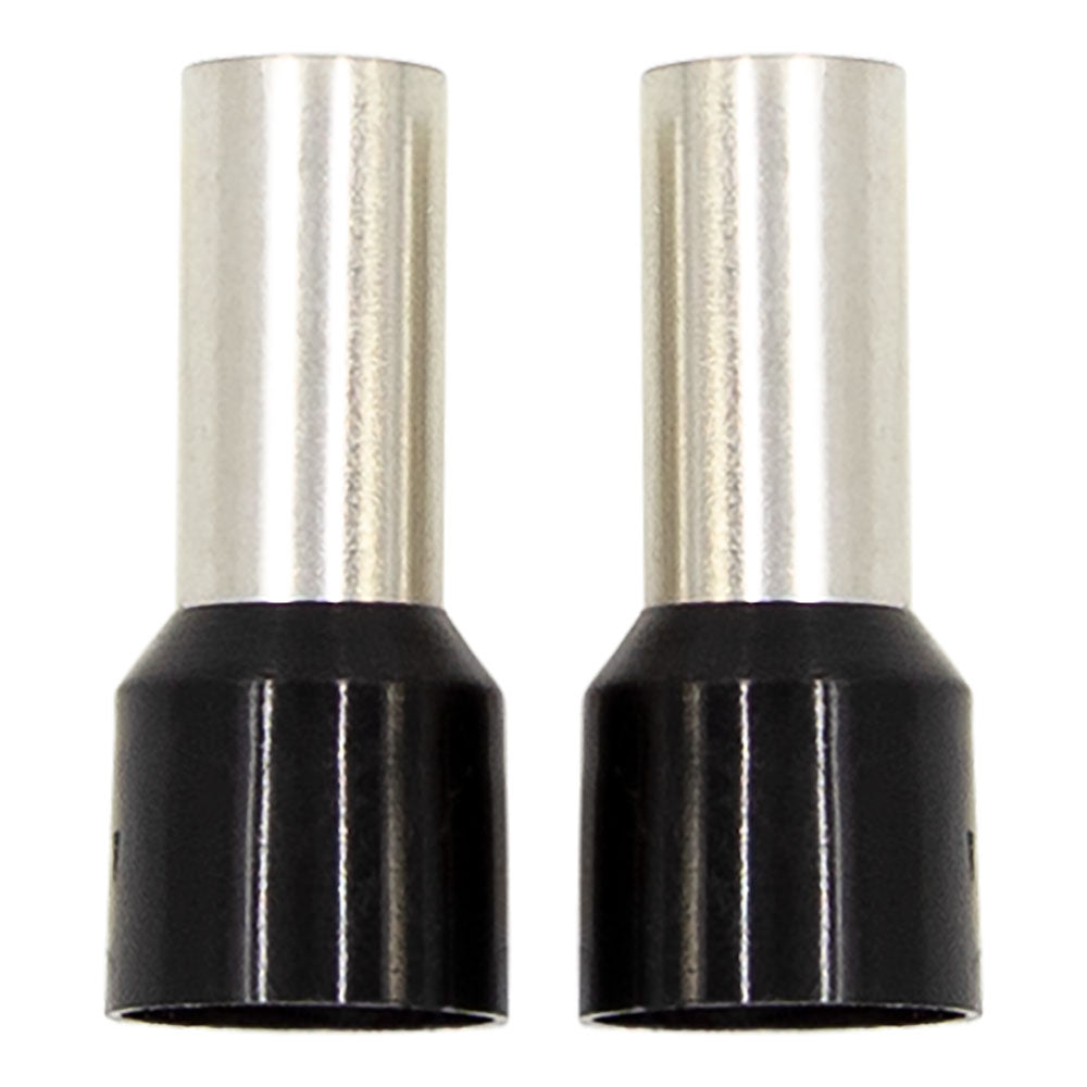 Install Bay FRL8BK,  Black 8GA  Ferrules 50/Bag