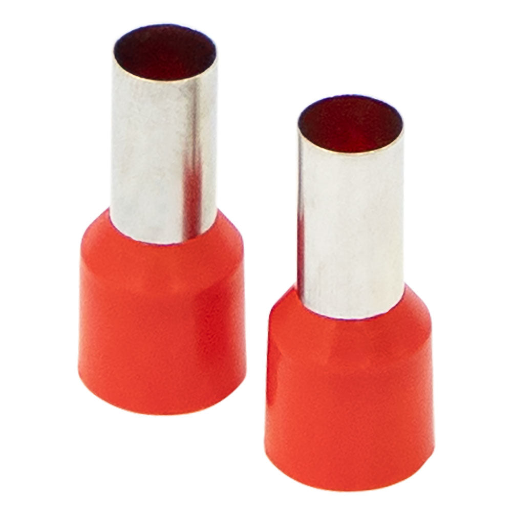 Install Bay FRL8RD,  Red 8GA  Ferrules 50/Bag