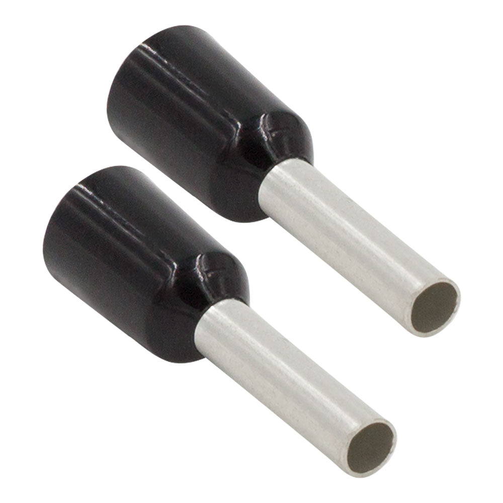 Install Bay FVWT16, Black / Red 16 GA Ferrules - Package of 100