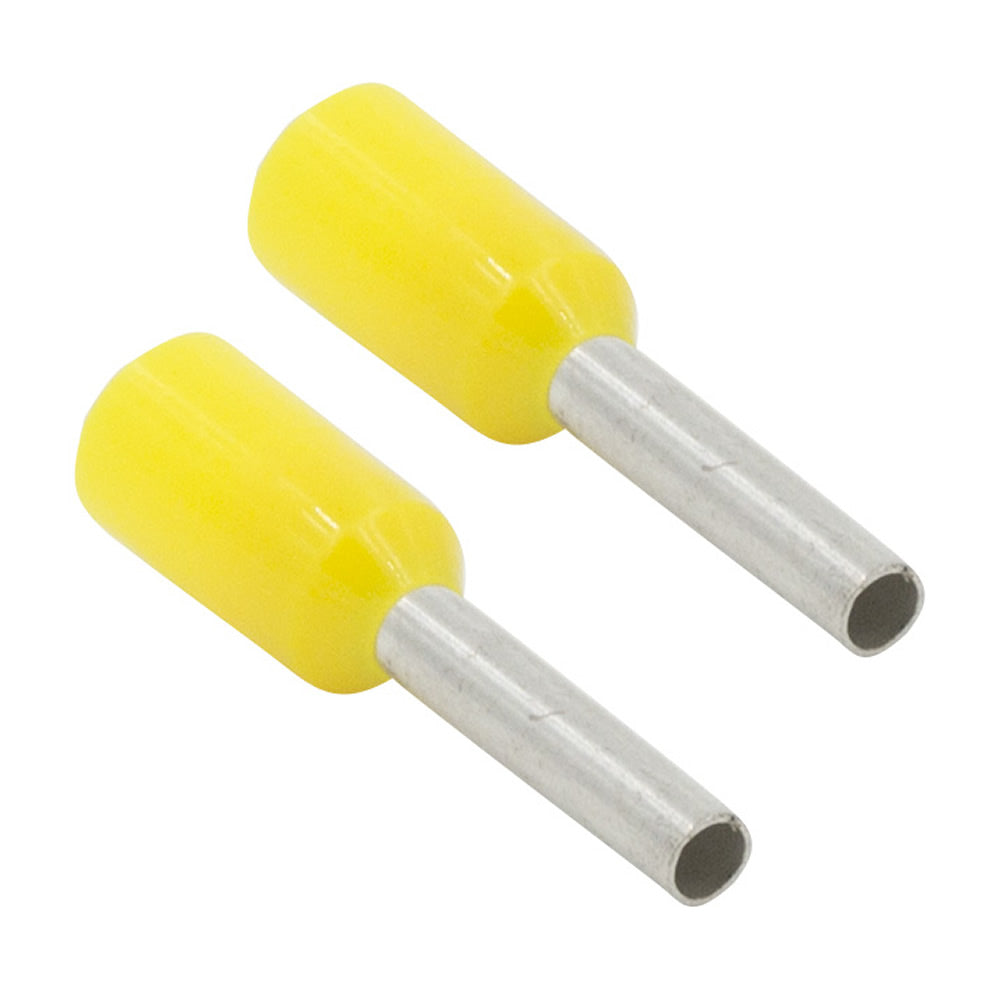Install Bay FVYL18, Yellow 18 GA Ferrules - Package of 100
