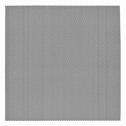 Install Bay IBGMHC18, Metal Mesh Speaker Grille Material 7mm Thick - 18'X18" Honeycomb Hex Patern