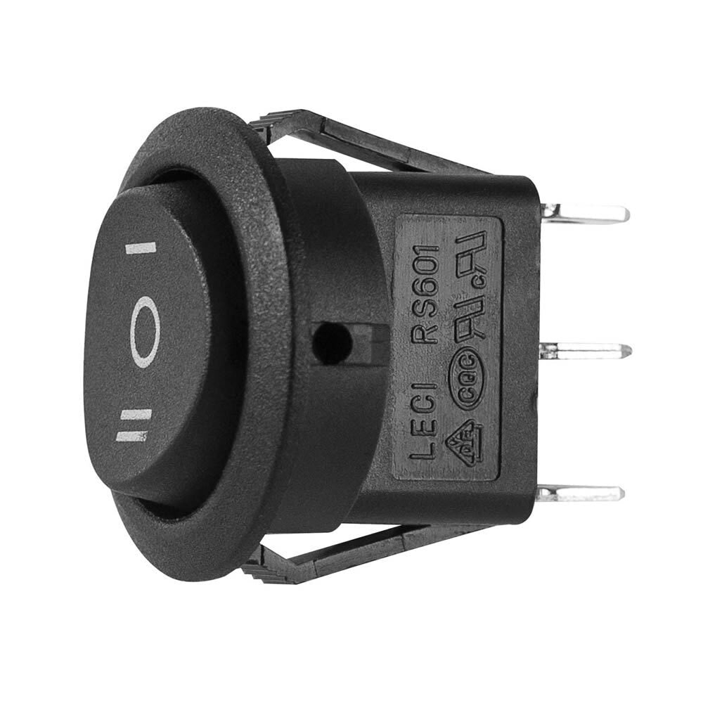 Install Bay IBRRMOMD, Momentary Off Momentary Switch Round - 5 PK