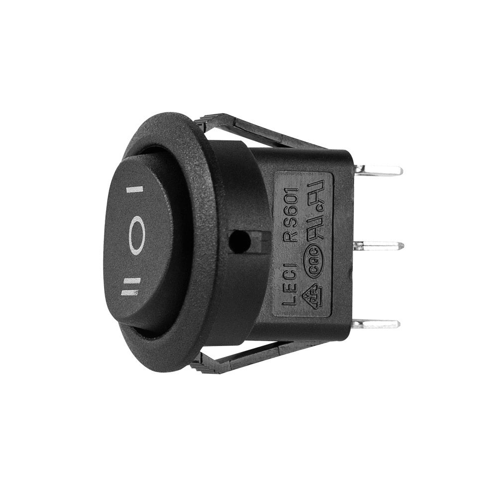 Install Bay IBRRMOML, Round Rocker Switch Momentary Up Latched Down - Pack of 5