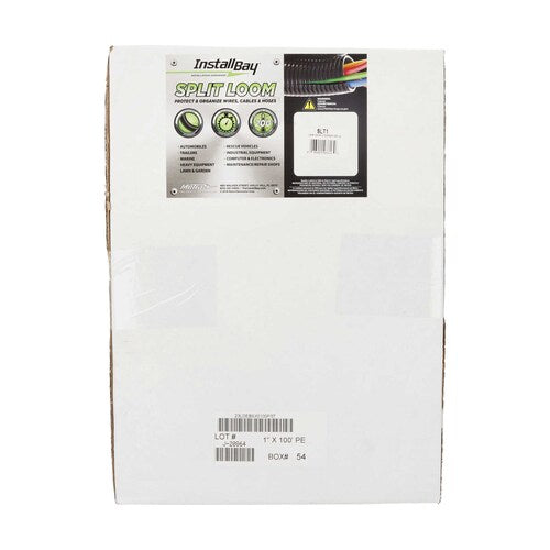 Install Bay SLT1, Split Loom Tubing 1 Inch Diameter 100 Foot Dispenser Box