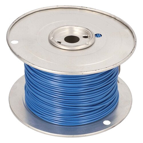 Install Bay US18500BL, 18 Ga US GPT All Copper Primary Wire Blue - Coil Of 500 Ft