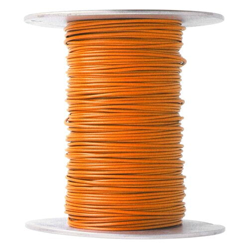 Install Bay US18500OR, 18 Ga US GPT All Copper Primary Wire Orange - Coil Of 500 Ft