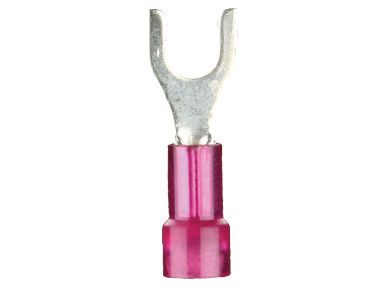 Install Bay RVST88, Red Vinyl Spade Terminal 8 Gauge #8 - Package of 25
