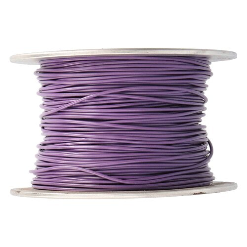 Install Bay US18500PL, 18 Ga US GPT All Copper Primary Wire Purple - Coil Of 500 Ft