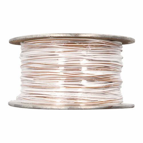 Install Bay US18500WBR, 18 Ga US GPT All Copper Primary Wire White w/Brown Trace