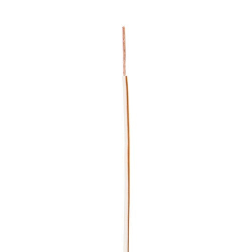 Install Bay US18500WBR, 18 Ga US GPT All Copper Primary Wire White w/Brown Trace