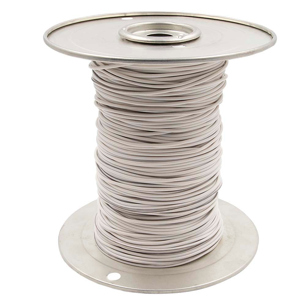 Install Bay US18500WGY, 18 Ga US GPT All Copper Primary Wire White w/Gray Trace