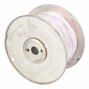 Install Bay US18500WPL, 18 Ga US GPT All Copper Primary Wire White w/Purple Trace