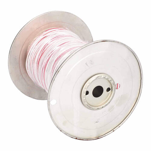 Install Bay US18500WRD, 18 Ga US GPT All Copper Primary Wire White w/Red Trace