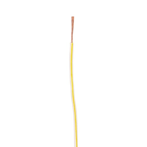 Install Bay US18500WYL, 18 Ga US GPT All Copper Primary Wire White w/Yellow Trace