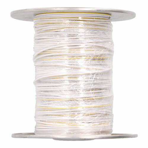 Install Bay US18500WYL, 18 Ga US GPT All Copper Primary Wire White w/Yellow Trace