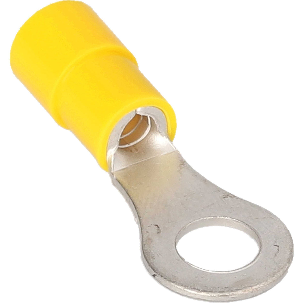 Install Bay YNRT14, Yellow Nylon Ring Terminal 12-10 Gauge 1/4 in Package of 100