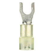 Install Bay YNST8, Yellow Nylon Spade Terminal 12-10 Gauge #8 - Package of 100