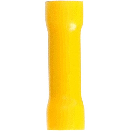 Install Bay YVBC, Yellow Vinyl Butt Connector 12-10 Gauge - Package of 100