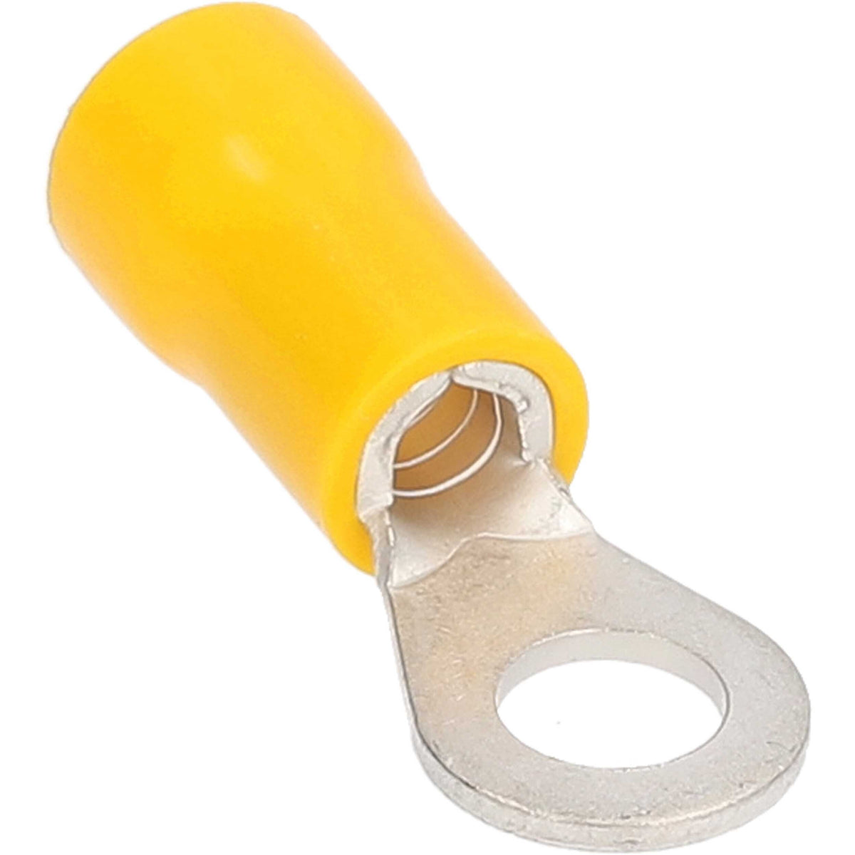 Install Bay YVRT10, Yellow Vinyl Ring Terminal 12-10 Gauge #10 Package of 100