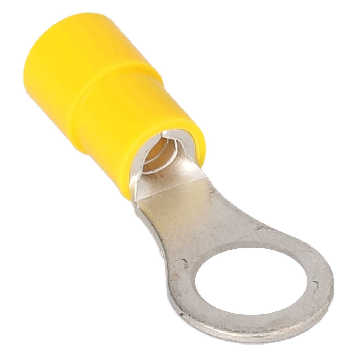 Install Bay YVRT6, Yellow Vinyl Ring Terminal 12-10 Gauge #6 Package of 100