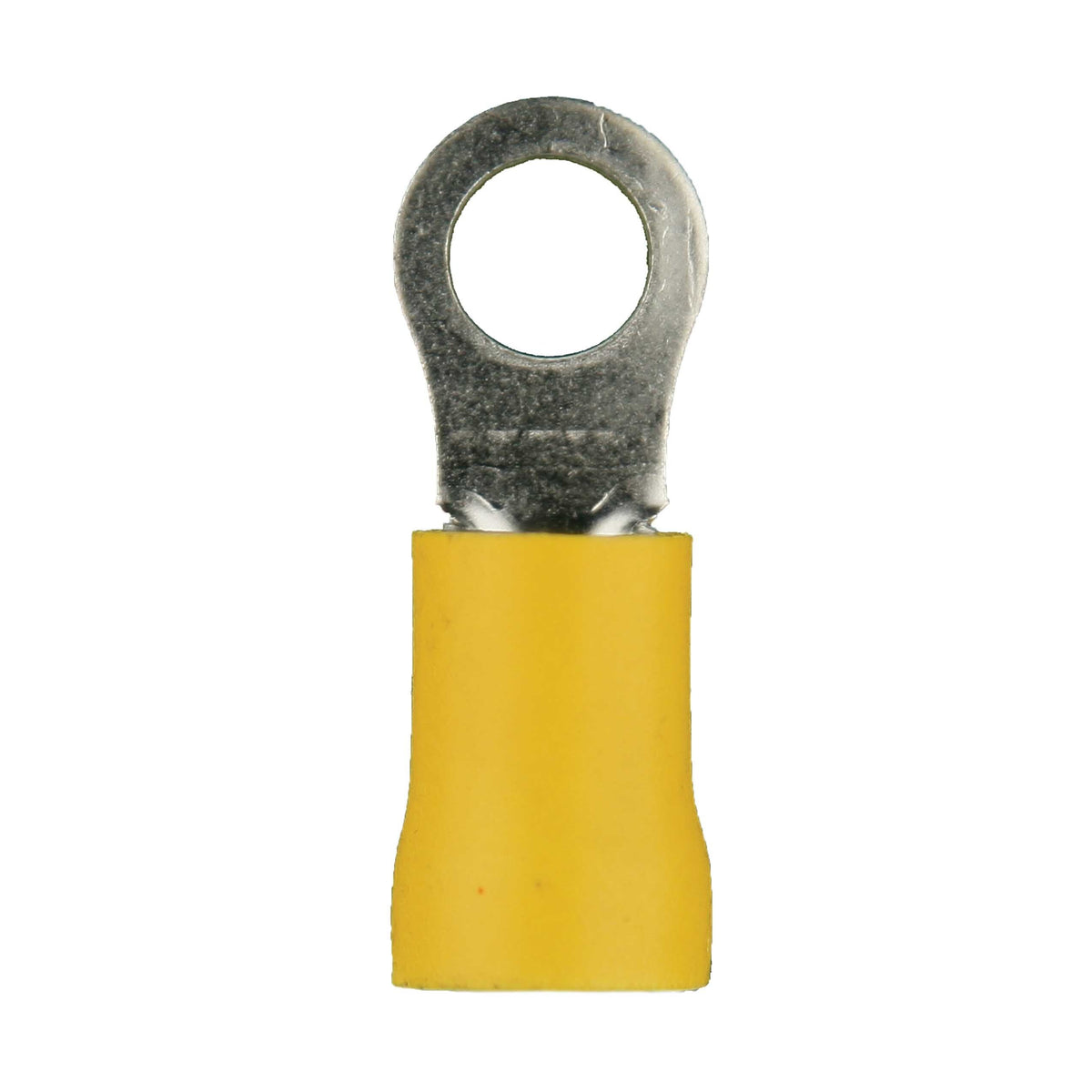 Install Bay YVRT438, Yellow Vinyl Ring Terminal 4 Gauge 3/8 inch - Package of 25