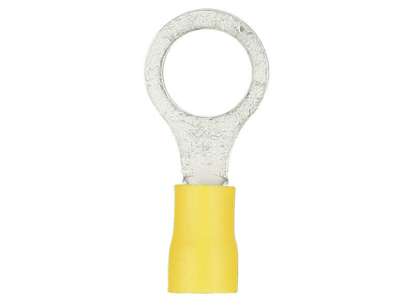 Install Bay YVRT38, Yellow Vinyl Ring Terminal 12-10 Gauge 3/8 in Package of 100