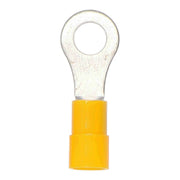 Install Bay YVRT14, Yellow Vinyl Ring Terminal 12-10 Gauge 1/4 in Package of 100