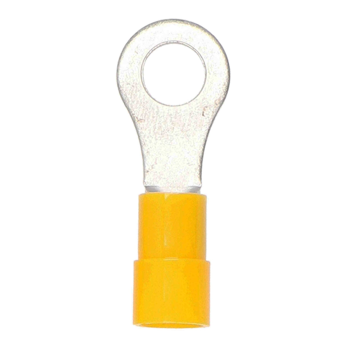Install Bay YVRT14, Yellow Vinyl Ring Terminal 12-10 Gauge 1/4 in Package of 100