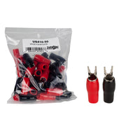 Install Bay US410-50, Barrier Spade Terminal 4 Gauge #10 Nickel - 25 pairs