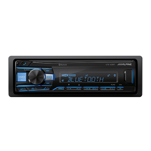 Alpine UTE-63BT, Single DIN Digital Media Receiver w/ AUX & USB Inputs