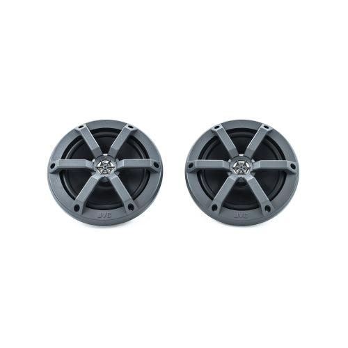 JVC CS-MS620, 6.5" 2-Way Marine Coaxial Speakers, Black Grille