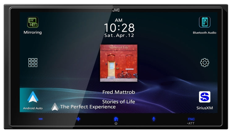 JVC KW-M795BW, 7" HD Double Din Digital Multimedia Receiver w/ Wireless CarPlay & Android Auto Capabilities